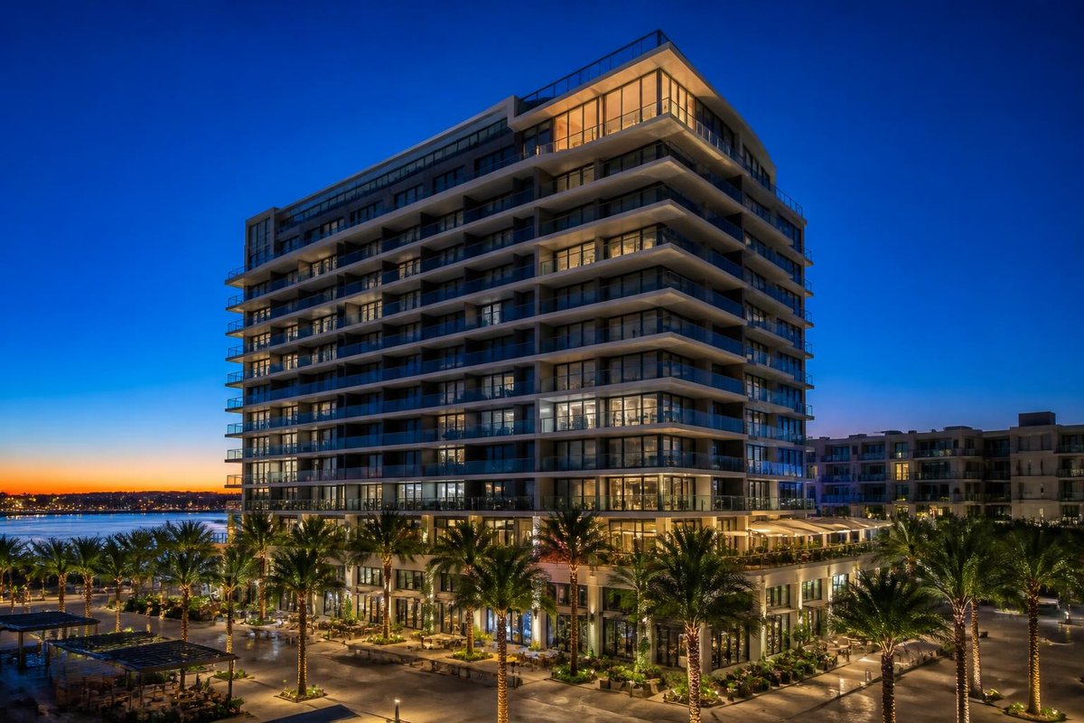 Corner condo over Mizner Park, 11th floor, east views